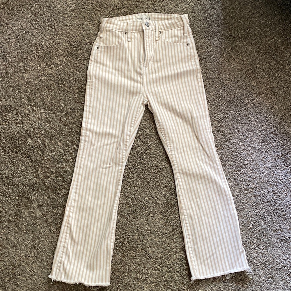Abercrombie & Fitch high rise ankle flare